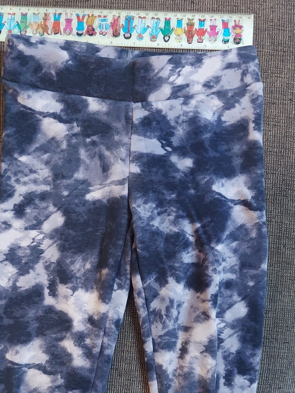 Kids Tie-Dye Blue Active Leggings